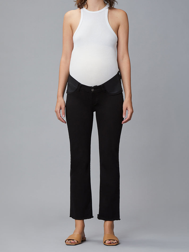 Patti Straight Maternity Vintage | Black Peached Raw