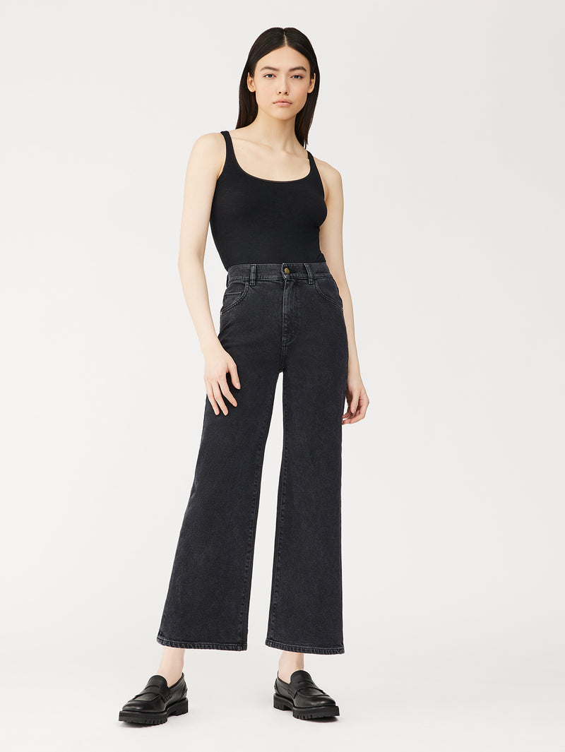 Hepburn Wide Leg High Rise Vintage | Nightshade