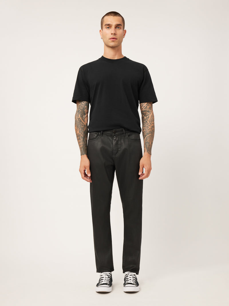 Theo Relaxed Tapered | Black Coated